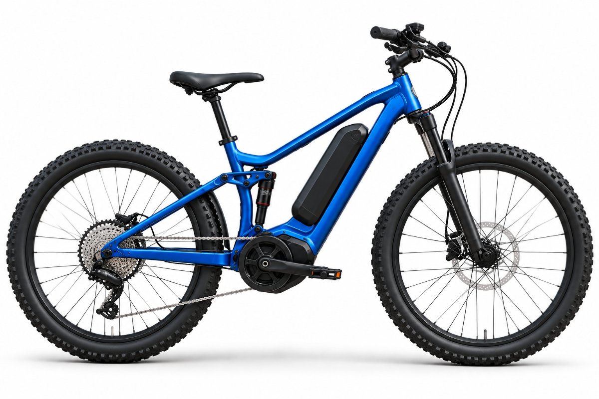 Electric mountain bike for gravel trails and mixed surfaces